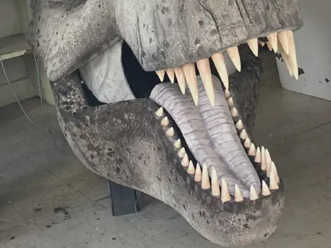 Animatronic T-Rex EPS Foam Head for Jurassic Park Exhibit