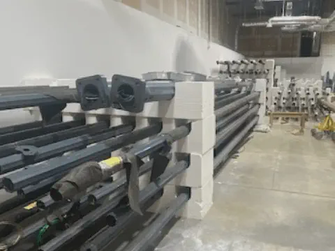 Custom EPS Foam Packaging for Light Poles