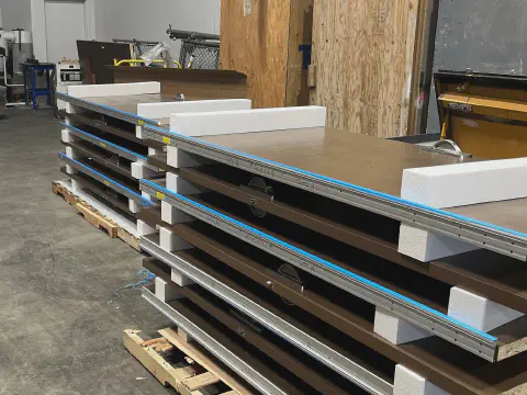 EPS Foam Blocks Used for Stacking Doors