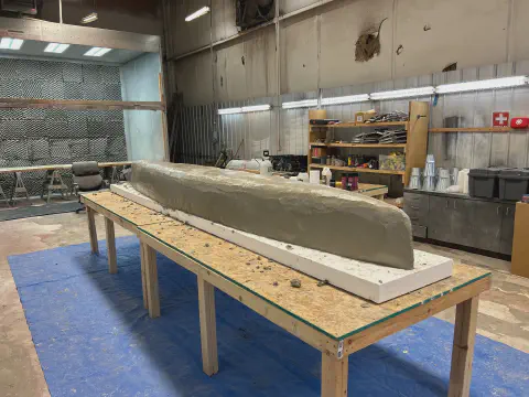 EPS Foam Canoe Mold for the ASCE Concrete Canoe Competition