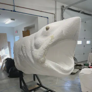 EPS Foam Sculpture of Jaws