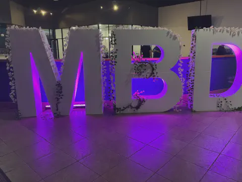 EPS Foam Letters for an Event