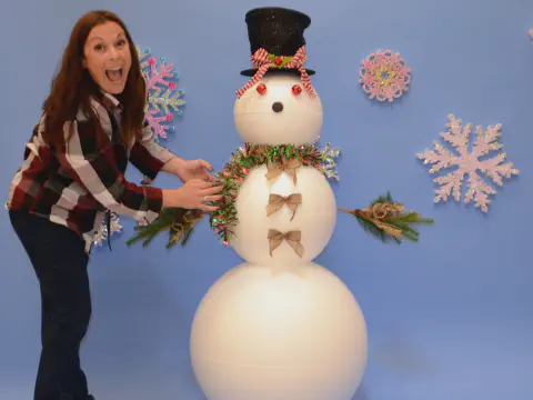 EPS Foam Snowman