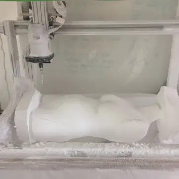EPS Foam used to create custom dress form