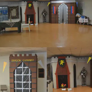 Ferguson Baptist Church created a back-drop for their vacation bible school play