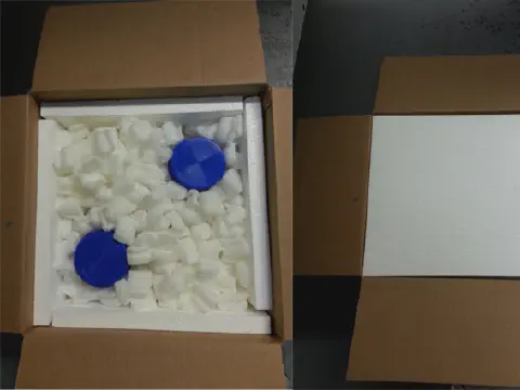 Foam Peanuts and Icepack to Ship Yeast Products