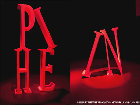 Four Foot Tall Letters Made From .9 Lb Density Expanded Polystyrene