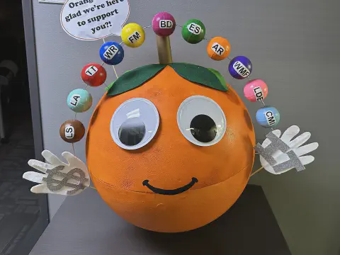 Large Foam Spheres for Corporate Event