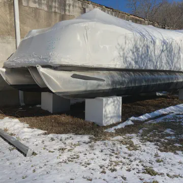 Pontoon Boat Blocks for Winter Storage