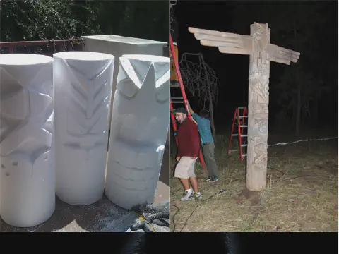 Styrofoam for a Short Film Set